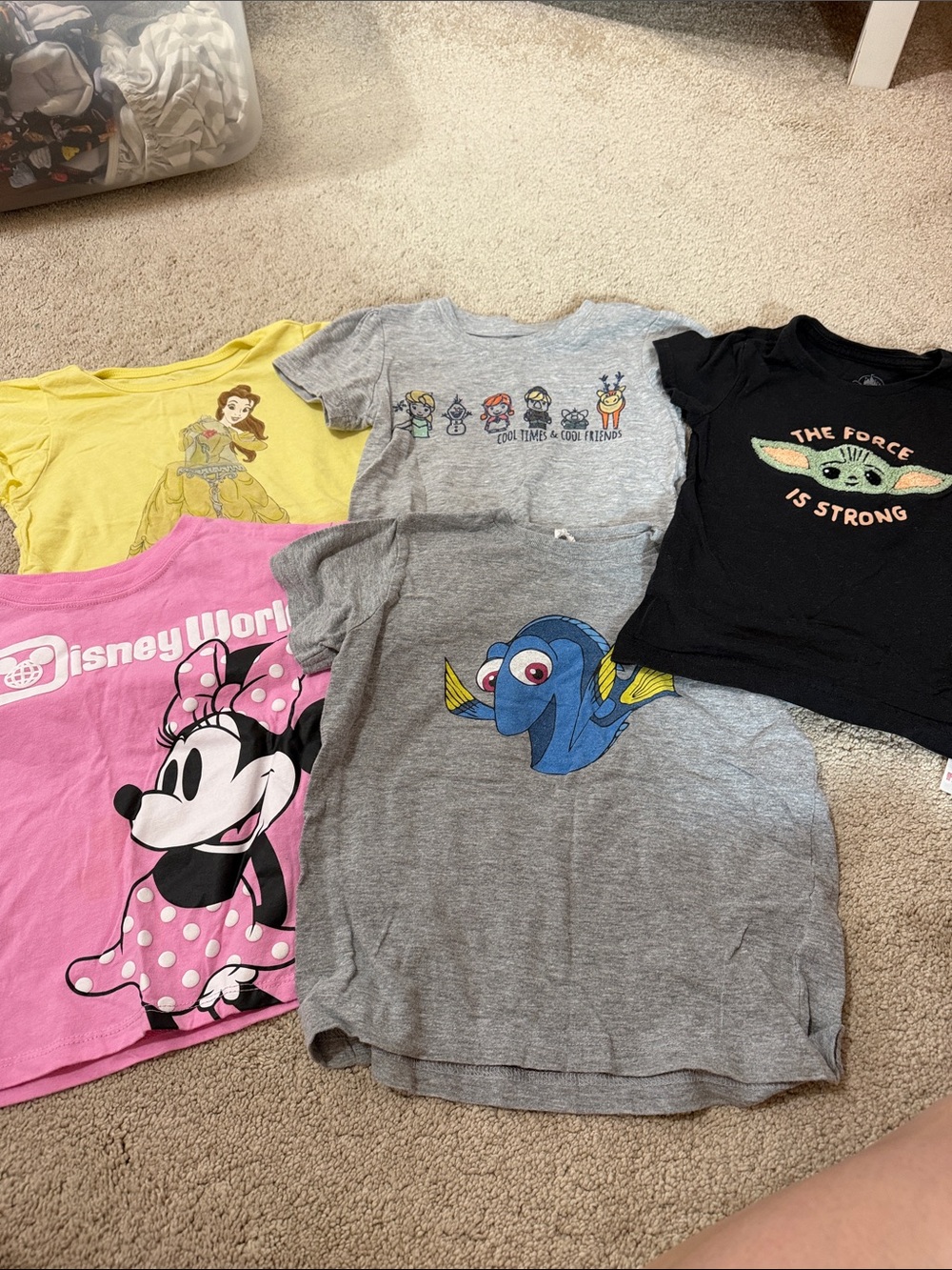 Disney Kids (girls) Mixed Character Tee Pack
